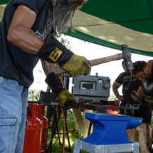 Load image into Gallery viewer, valhalla viking festival 2021 blacksmith blacksmithing workshop experience 2021